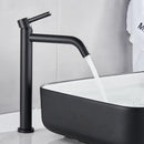 Modern matte black basin mixer tap bathroom single lever faucet