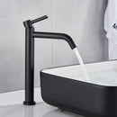 Modern matte black basin mixer tap bathroom single lever faucet