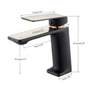 Modern matte black basin mixer tap – bathroom single lever faucet