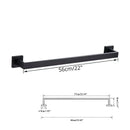 Modern matte black bathroom accessories set – bathroom towel rack