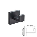 Modern matte black bathroom accessories set – bathroom towel rack