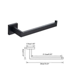 Modern matte black bathroom accessories set – bathroom towel rack