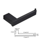 DecorBites™ Black Bathroom Hardware Set: Robe Hook, Towel Rail, Rack, Shelf, Tissue Holder & More