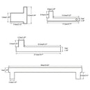 DecorBites™ Black Bathroom Hardware Set: Robe Hook, Towel Rail, Rack, Shelf, Tissue Holder & More