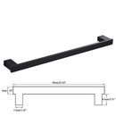 DecorBites™ Black Bathroom Hardware Set: Robe Hook, Towel Rail, Rack, Shelf, Tissue Holder & More