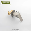 Modern matte black bidet faucet shower mixer bathroom square sprayer