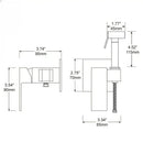 Modern matte black bidet spray gun set bathroom hygienic shower