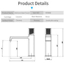 Modern matte black brass basin faucet bathroom textured handle mixer