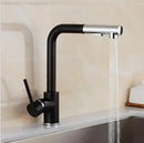 DecorBites™ Brass Brushed Nickel Kitchen Faucet High Arch Swivel Pull Out Spray Mixer Tap