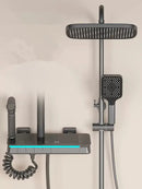 DecorBites™ Brass Shower Faucet Set with Intelligent Atmosphere Light and Pressurized System