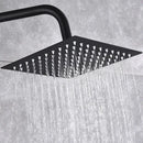 Modern matte black brass shower set bathroom rainfall faucet