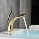 Modern matte black brass washbasin faucet bathroom single handle