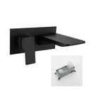 DecorBites™ Blanoir Solid Brass In-Wall Black and Brushed Gold Basin Faucet Mixer Tap