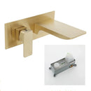DecorBites™ Blanoir Solid Brass In-Wall Black and Brushed Gold Basin Faucet Mixer Tap