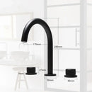 Modern matte black & brushed gold waterfall basin faucets bathroom sink