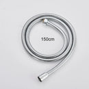Modern matte black & brushed nickel handshower head with 150cm stainless hose bathroom accessory