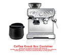 Modern matte black coffee knock box kitchen residue container