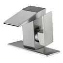 Modern matte black digital display basin faucet bathroom temperature monitor