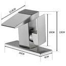 Modern matte black digital display basin faucet bathroom temperature monitor