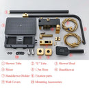 Modern matte black digital shower faucet set bathroom rain system
