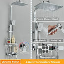 Modern matte black digital shower faucet set bathroom rain system