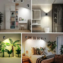 Modern matte black double head wall lamp bedroom led spotlight