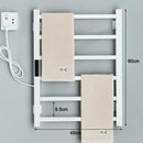 Modern matte black electric towel warmer bathroom digital display