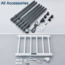 Modern matte black electric towel warmer bathroom digital display