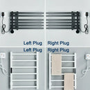 Modern matte black electric towel warmer bathroom digital display