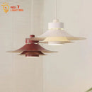 Modern matte black flying saucer pendant light dining room
