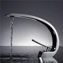 Modern matte black & gold modern basin faucet for bathroom