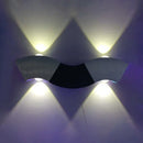 DecorBites™ Contemporary Aluminum Wall Mounted LED Sconce Light in Silver Finish with Warm/White Lighting