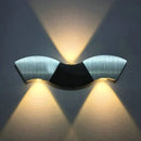 Black Gray Wave Sconce