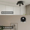 Modern matte black gu10 led ceiling light for dining rooms