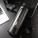 Modern matte black insulated glass water cup kitchen drinkware