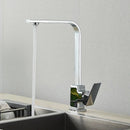Modern matte black kitchen faucet single lever brushed nickel tap