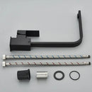 Modern matte black kitchen faucet single lever brushed nickel tap