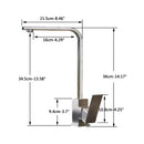 Modern matte black kitchen faucet single lever brushed nickel tap
