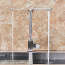 Modern matte black kitchen faucet single lever brushed nickel tap