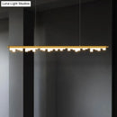 DecorBites™ Modern Matte Metal Island LED Ceiling Light with Simple Acrylic Shade