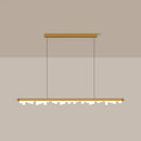 DecorBites™ Modern Matte Metal Island LED Ceiling Light with Simple Acrylic Shade
