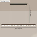 DecorBites™ Modern Matte Metal Island LED Ceiling Light with Simple Acrylic Shade