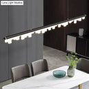 DecorBites™ Modern Matte Metal Island LED Ceiling Light with Simple Acrylic Shade