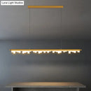 DecorBites™ Modern Matte Metal Island LED Ceiling Light with Simple Acrylic Shade