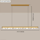 DecorBites™ Modern Matte Metal Island LED Ceiling Light with Simple Acrylic Shade