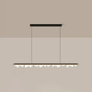DecorBites™ Modern Matte Metal Island LED Ceiling Light with Simple Acrylic Shade