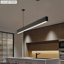 Modern matte black led pendant hanging light dining room