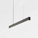 Modern matte black led pendant hanging light dining room