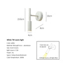 Modern matte black led wall lamp reading light – bedroom spotlight