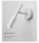 Modern matte black led wall lamp reading light – bedroom spotlight